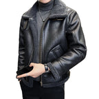 Arctic Shearling Moto Jacket