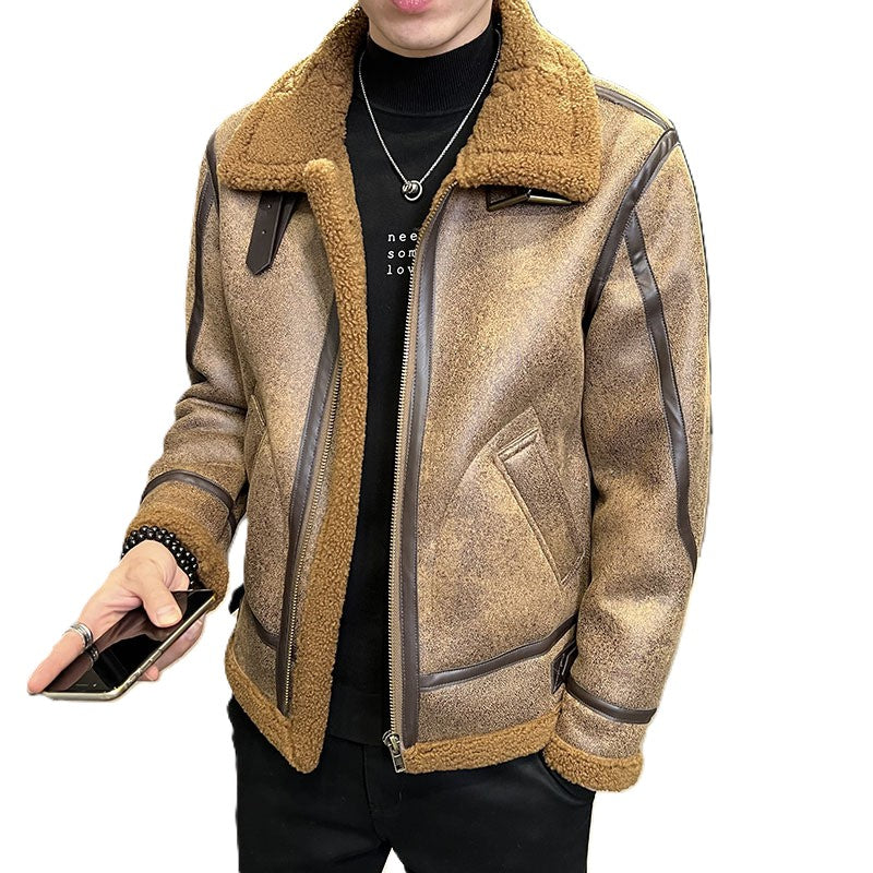 Arctic Shearling Moto Jacket