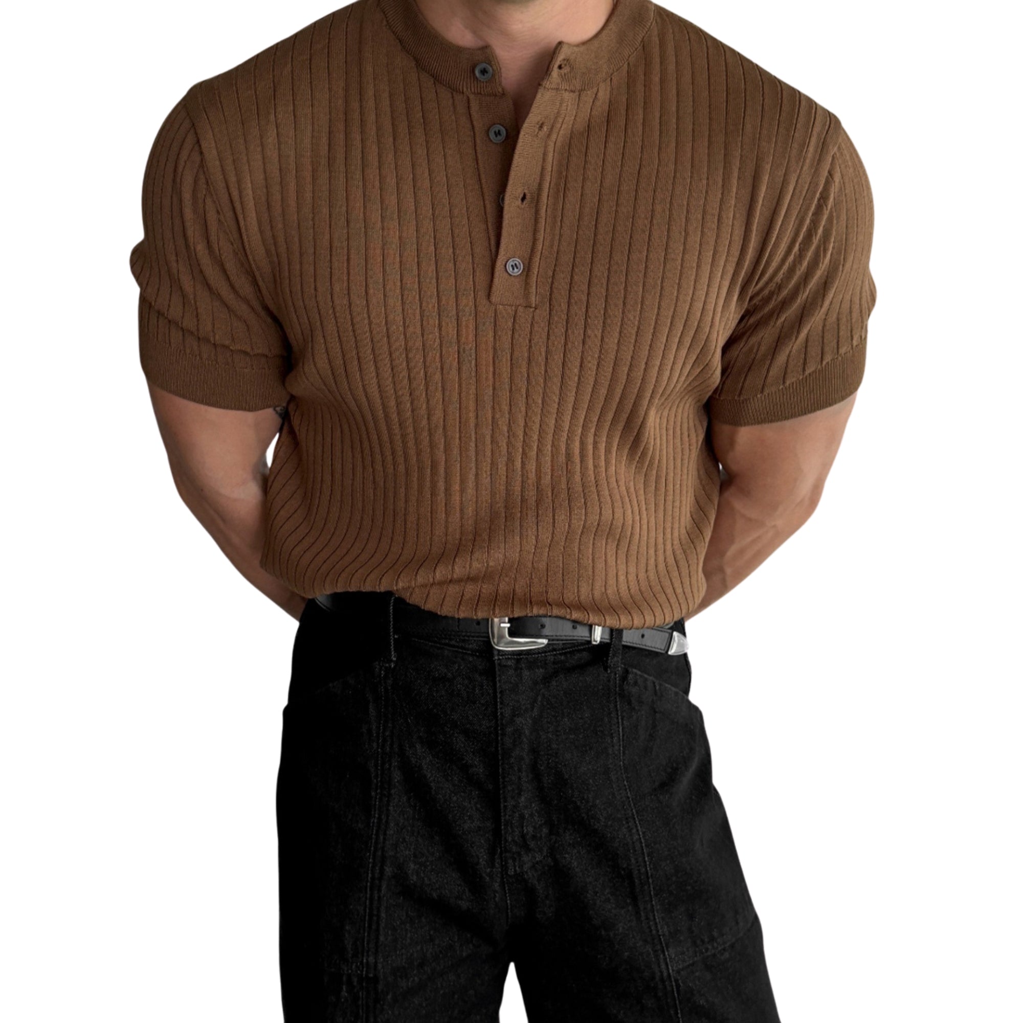 By-Men Ascot Knit T-Shirt