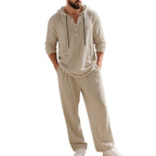 By-Men Linnen Hoodie Set