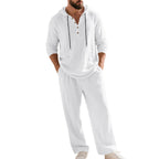By-Men Linnen Hoodie Set