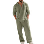 By-Men Linnen Hoodie Set