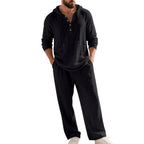 By-Men Linnen Hoodie Set