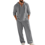 By-Men Linnen Hoodie Set