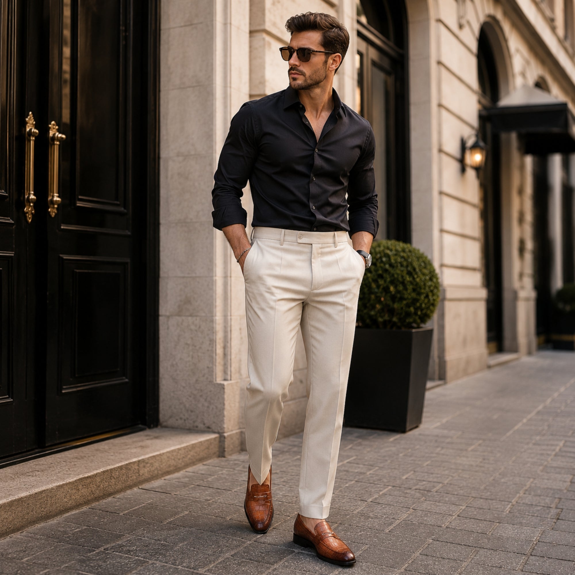 By-Men Ravello Textured Loafers