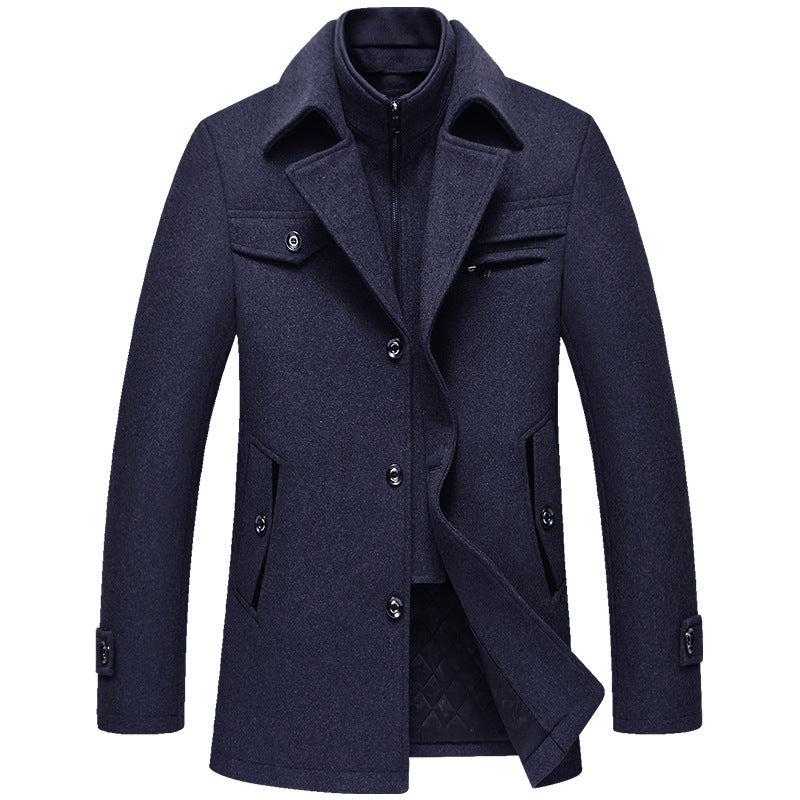 Vanguard Dual-Collar Wool Coat