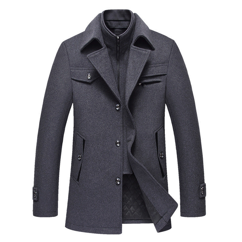 Vanguard Dual-Collar Wool Coat