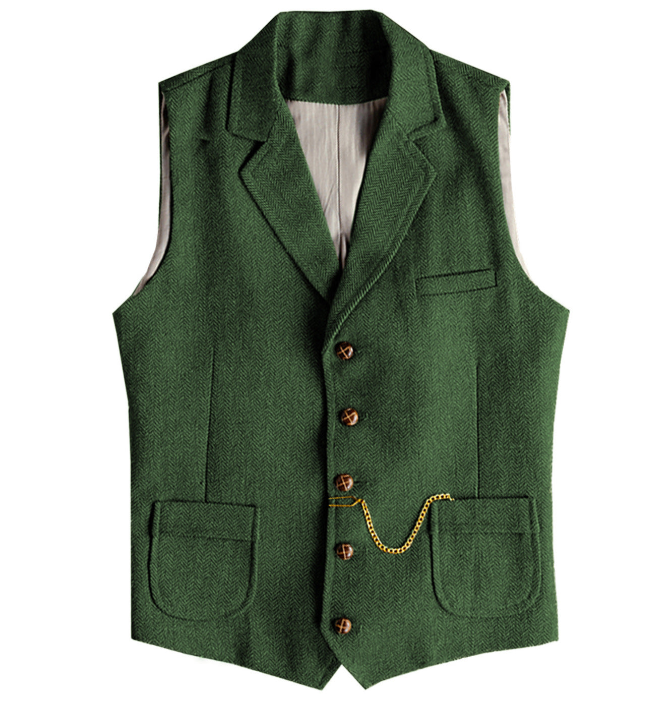 Herringbone Crest Vest