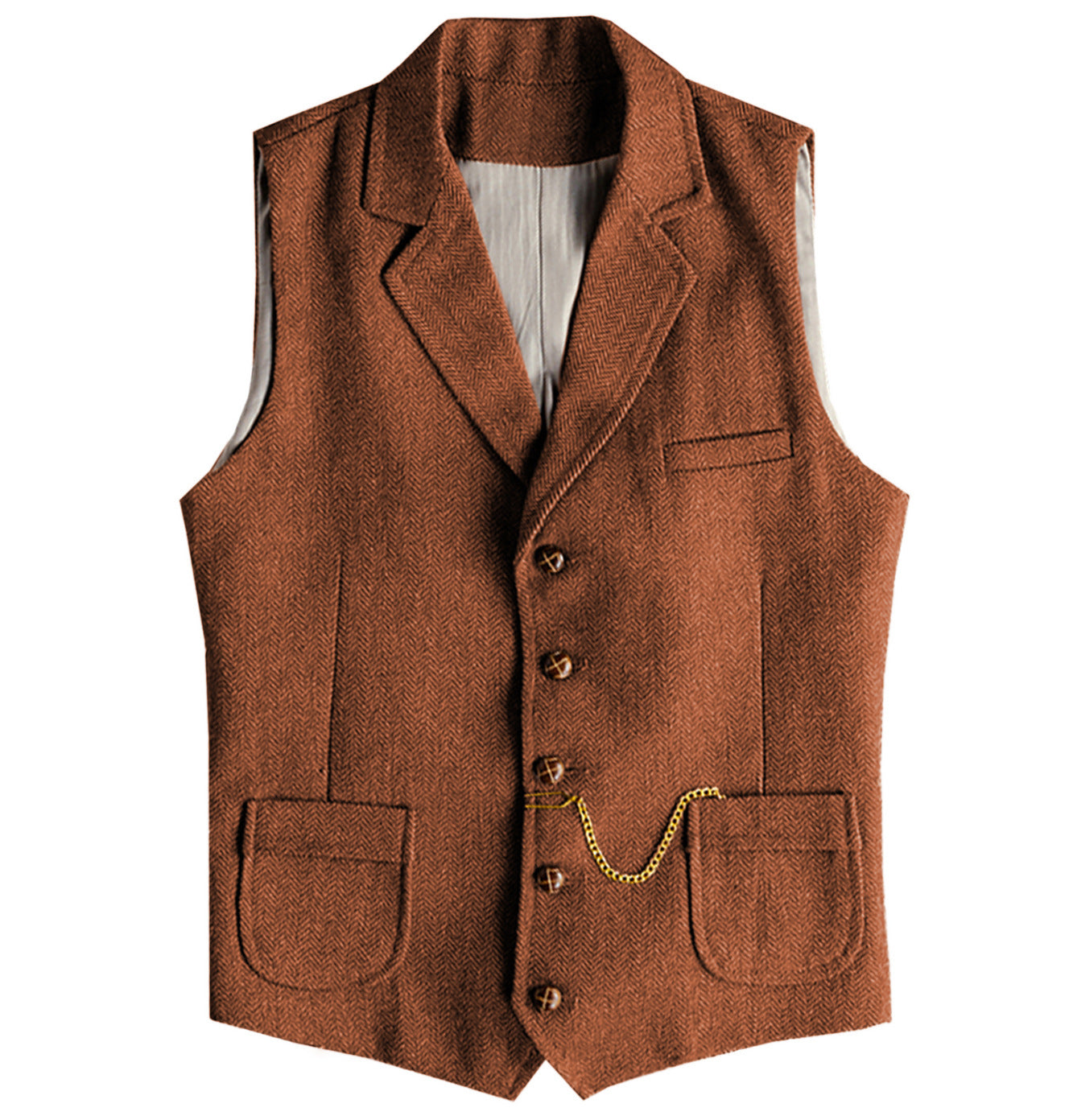 Herringbone Crest Vest