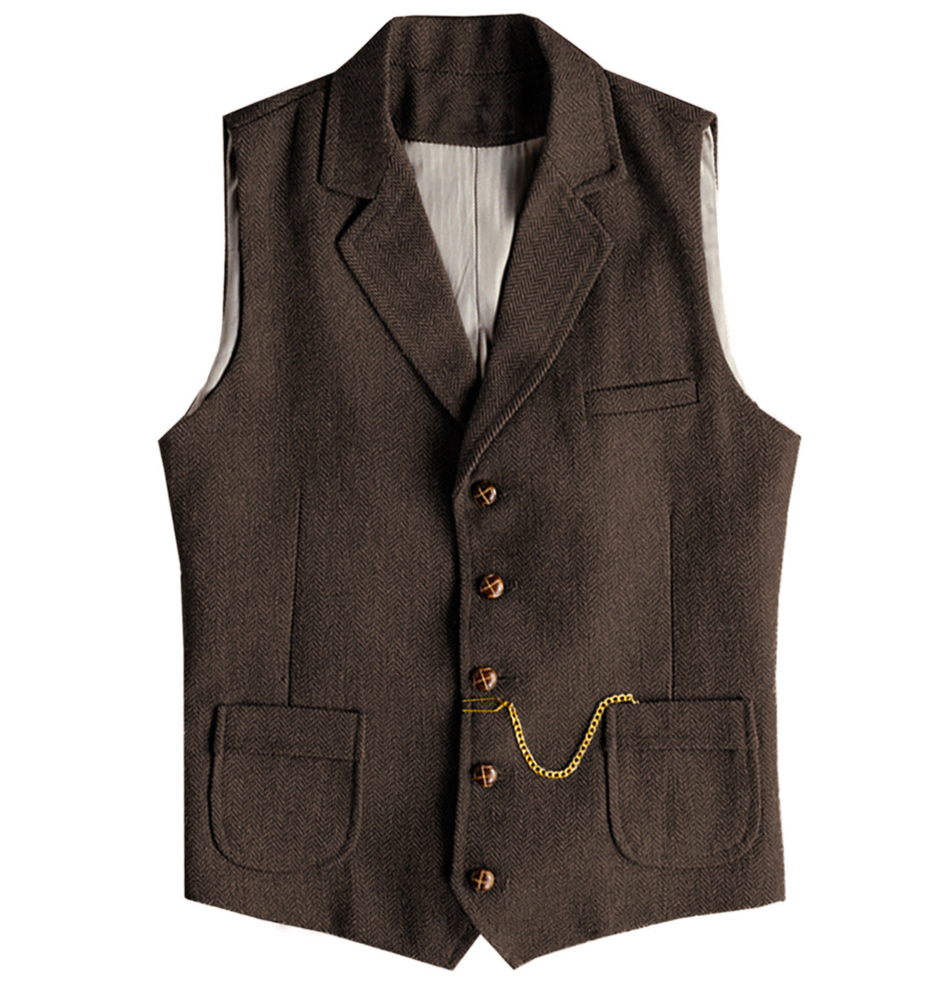 Herringbone Crest Vest