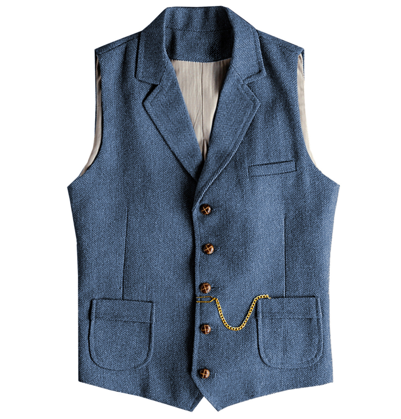 Herringbone Crest Vest