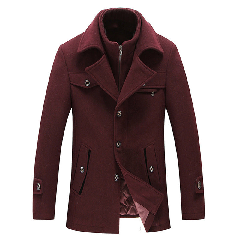 Vanguard Dual-Collar Wool Coat