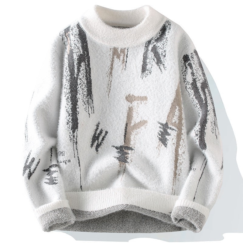 Graphite Script Sweater 