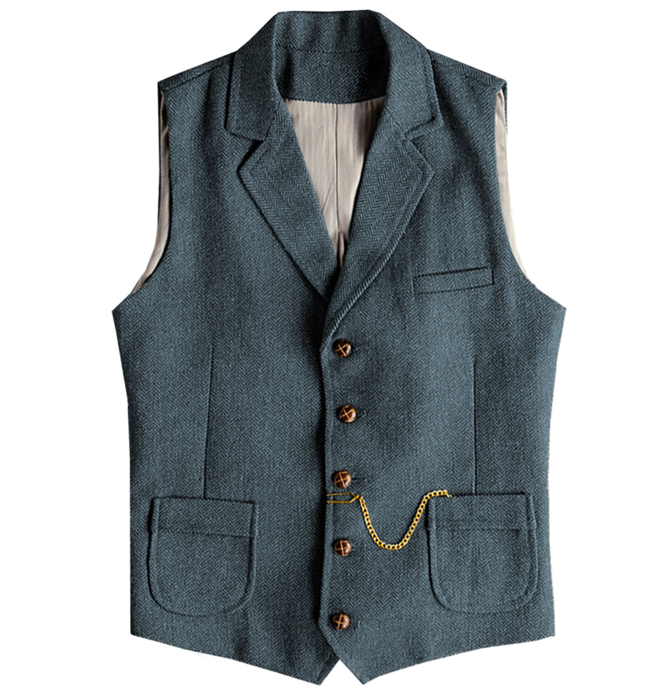 Herringbone Crest Vest