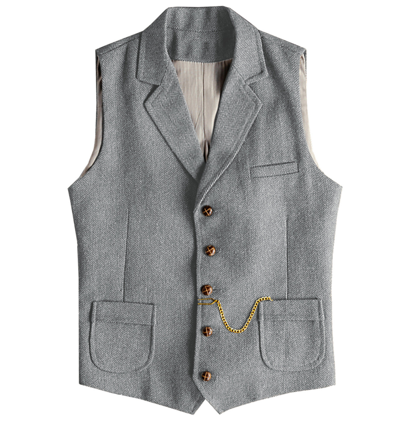 Herringbone Crest Vest