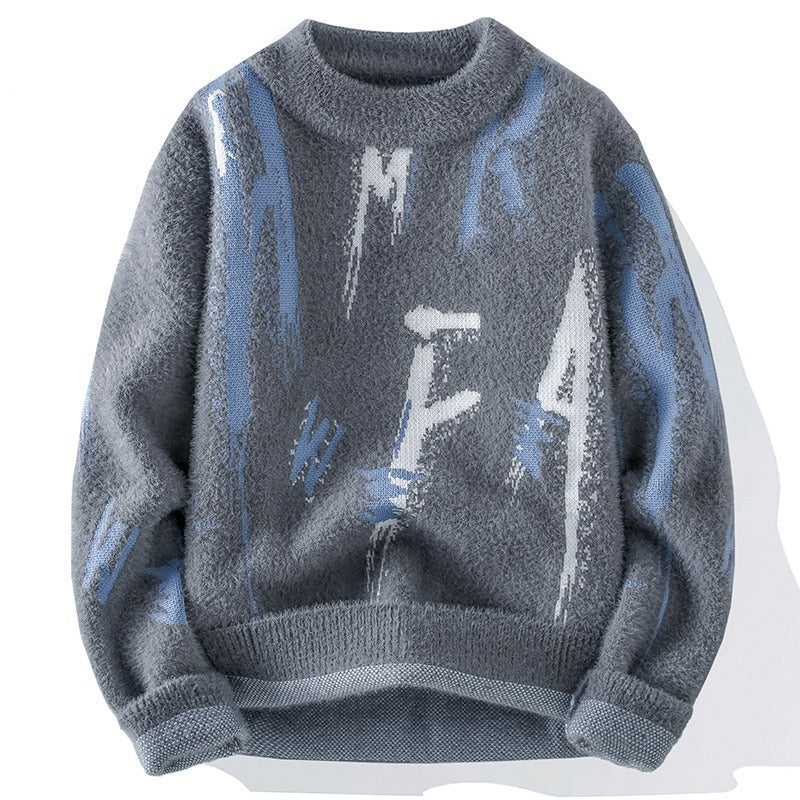 Graphite Script Sweater 