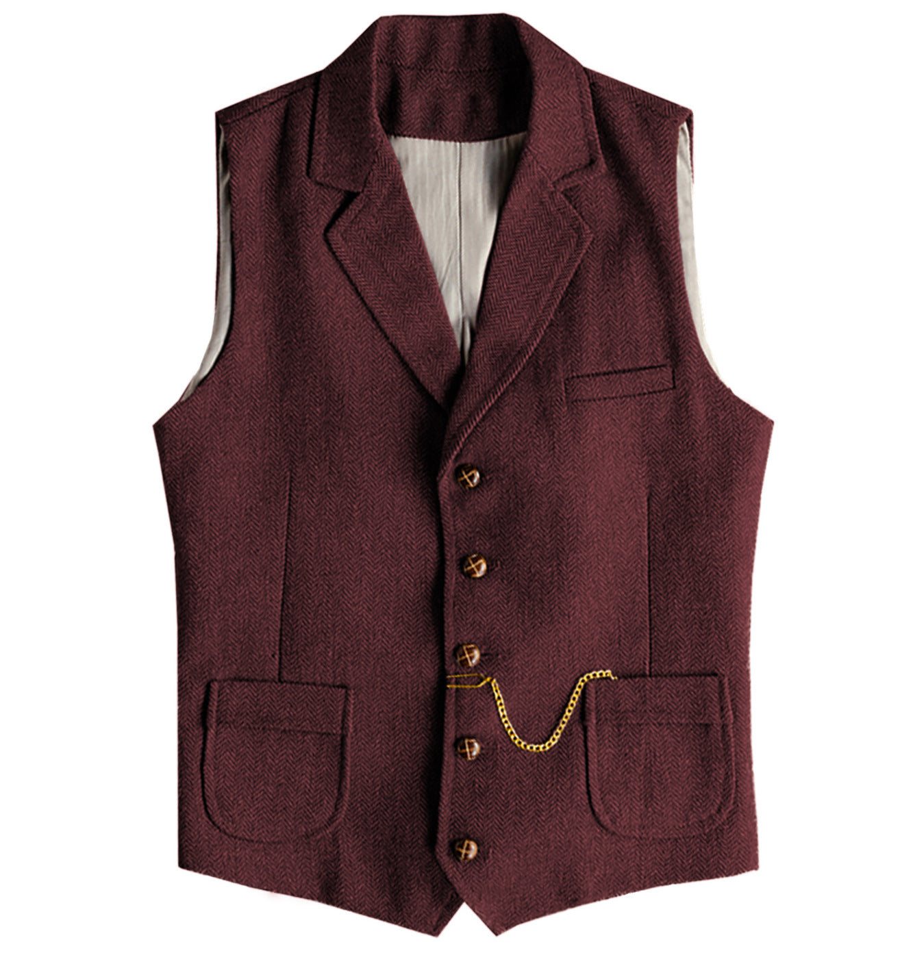 Herringbone Crest Vest