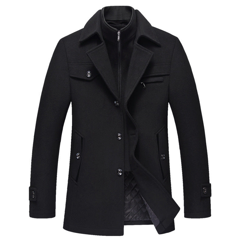 Vanguard Dual-Collar Wool Coat