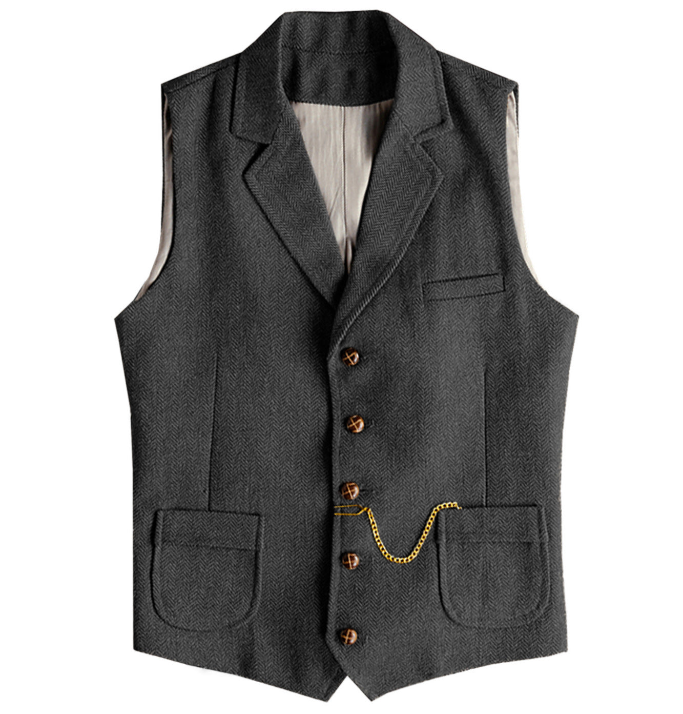 Herringbone Crest Vest
