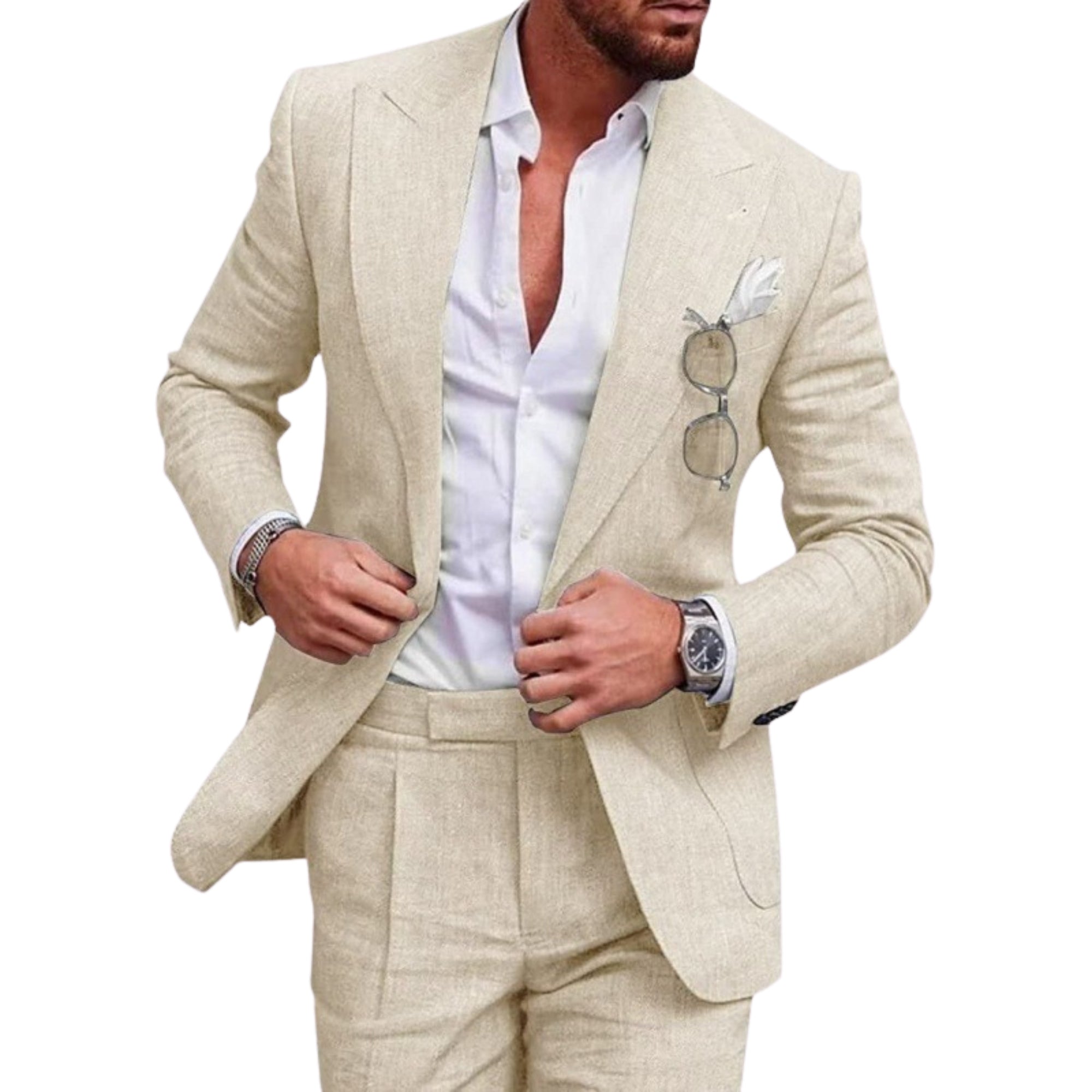 Solvano Linen Suit
