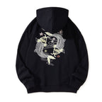 Twin Koi Embroidered Hoodie