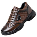 WeaveCraft Leather Sneaker